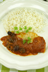 filet de merlu et riz