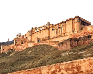 Fototapeta na wymiar View of Amber fort, Jaipur, India