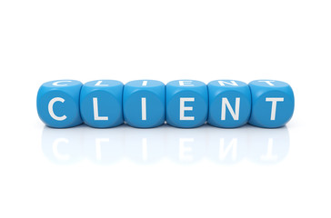 Client Würfel blau