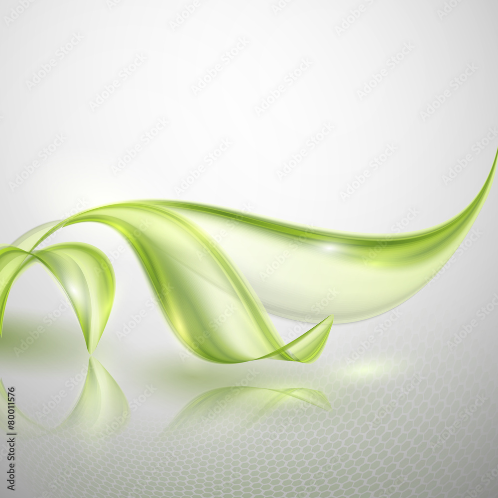 Aufkleber abstract wave spring background