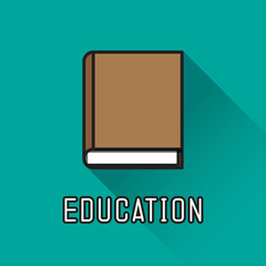 Book icon, education concept