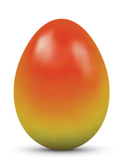 Osterei, Ostern, Ei, Hühnerei, gefärbt, Vektor, Orange, Easter