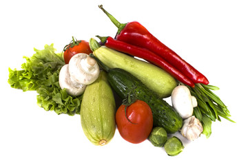 juicy fresh garden vegetables