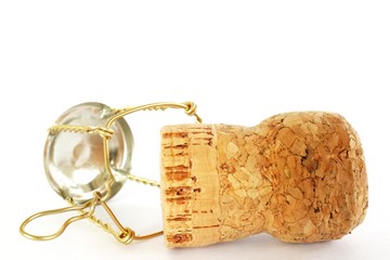 cork from champagne bottle