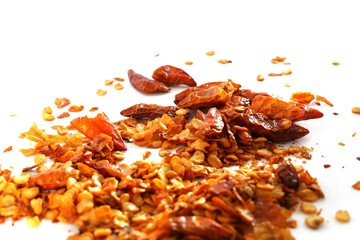dry chilli and seeds