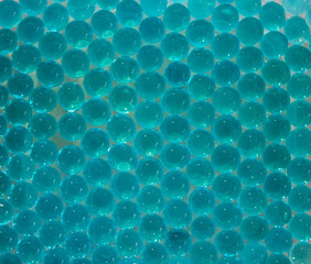 Cyan Bubble Pattern Background