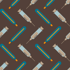 Seamless background with icons on the medical theme