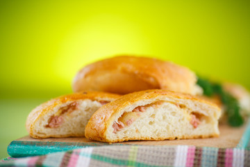 baked bread stuffed with cheese