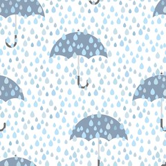 Umbrella and rain