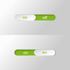 button slider bio on off