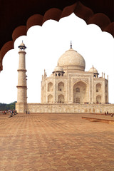 Fototapeta na wymiar Taj Mahal, Agra, Uttah Pradesh, India