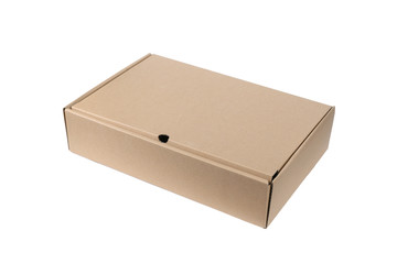 Cardboard Box isolated on White background