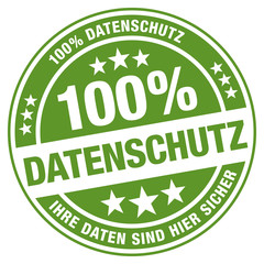 Datenschutz - Ihre Daten sind hier sicher - 100% Datenschutz