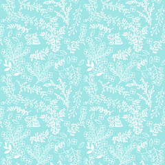 Vector Seamless Tileable Easter Background Pattern with Flowers