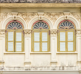 Sino-Portuguese Architecture of many the buildings in Phuket