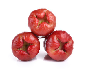 ripe roseapple isolated on a white background