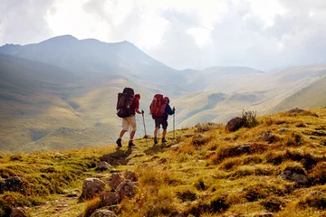 Foto op Plexiglas Himalaya hikers in the mountains