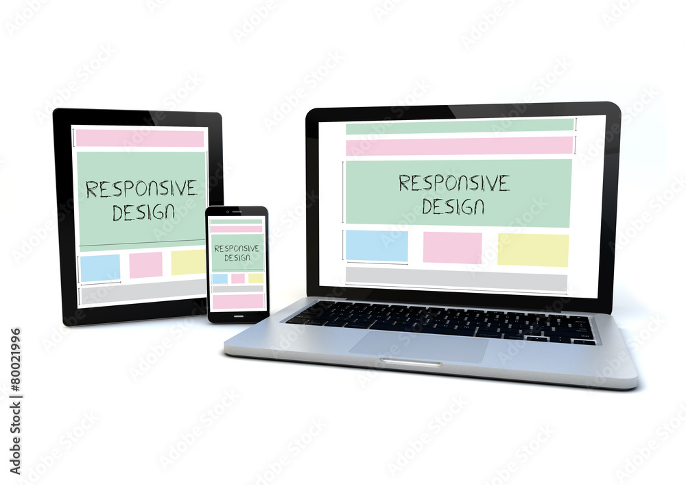Canvas Prints responsive design concept