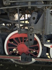 Fototapeta na wymiar Historic steam engine