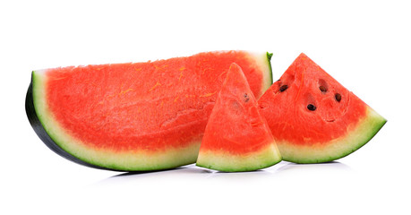 Slice of water melon on a white background