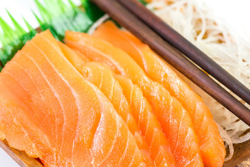Salmon sashimi