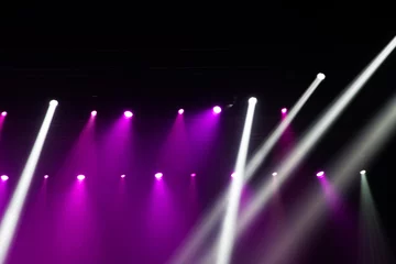 Papier Peint photo autocollant Lumière et ombre Stage lights on concert.