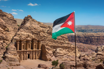 The al-Dayr tomb part of the Petra complex in Jordan