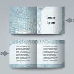 Brochure template with abstract background.