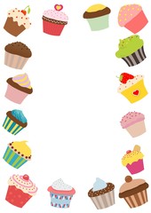 Cupcake frame