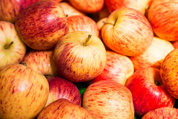 Stack of red apples