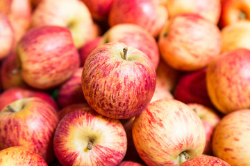 Stack of red apples