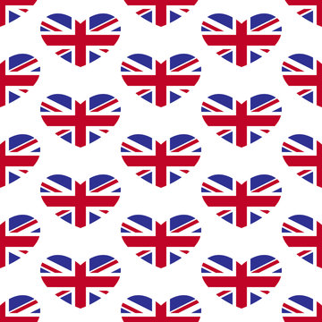 Union Jack Heart Pattern