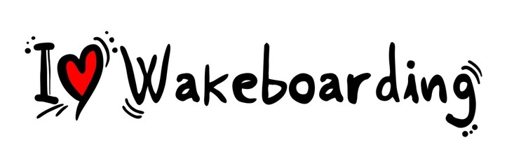 Wakeboarding love