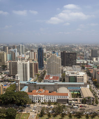 Fototapeta na wymiar aerial view of Nairobi