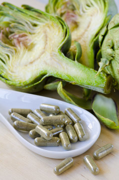 Artichoke Leaf Extract Capsules.