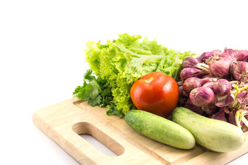 organic food background Vegetables on table
