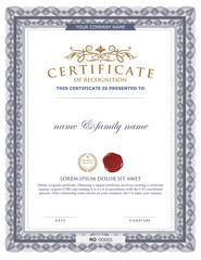 Certificate design template
