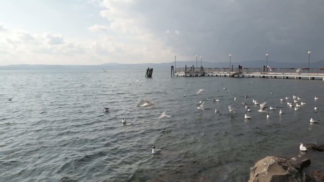 Panning on bracciano lake - Anguillara Sabazia (Italy)