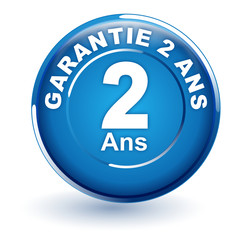 garantie 2 ans sur bouton bleu