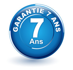 garantie 7 ans sur bouton bleu