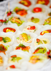 Food served on a plate