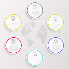 Vector colorful info graphics for your business presentations.