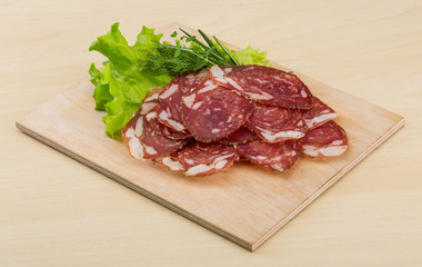 Sliced salami