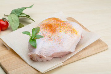 Raw chicken breast