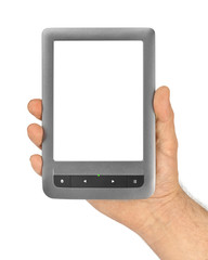 Hand with E-book reader
