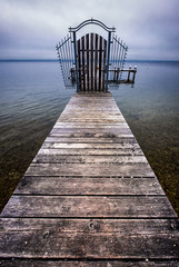 Fototapeta premium old wooden jetty