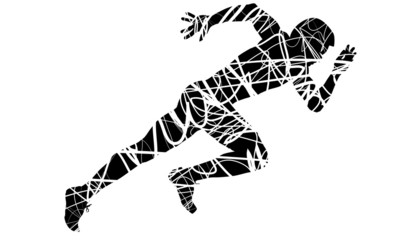 Runner silhouette