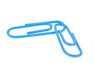 Paper Clip in Isolate Background.