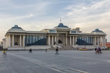  Government Palace with Genghis Khan statue © drmonochrome