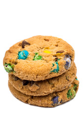 Fototapeta premium cookies with colored chocolate drops